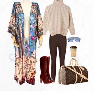 Floral Multicolor Kimono